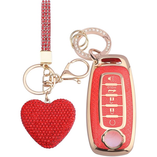 Vicoca for Nissan 5 Buttons Key fob Cover with Diamond