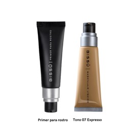Kit Base de Maquillaje Liquida Expresso y Primer para Rostro Bissú