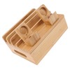 Bamboo Charging Station Multifunction 5 Ports Charging Station Rack for