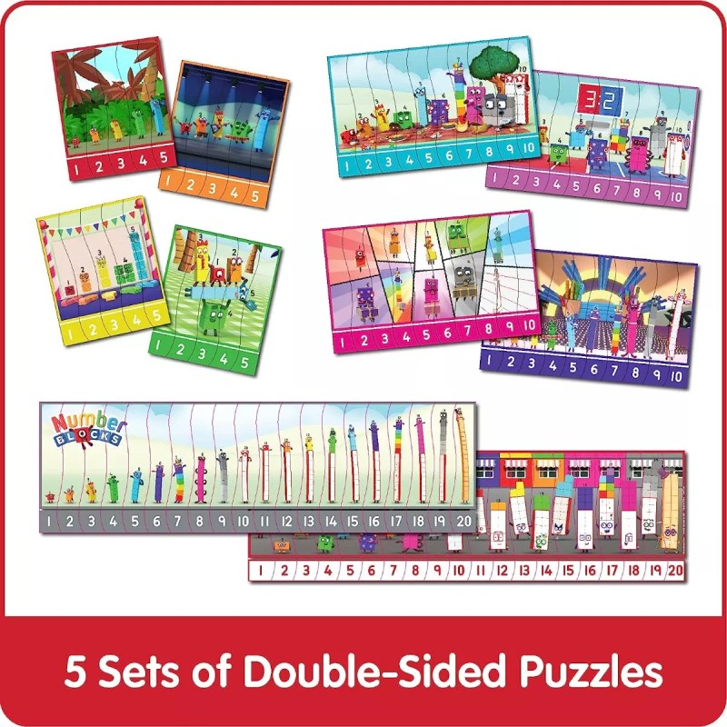 Hand2mind Set Rompecabezas Numberblocks Juguete Didáctico Niños
