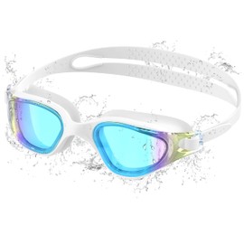 Ambienden Swimming Goggles Men Women with UV Protection HD Lens Swimming Goggles Anti-Fog Waterproof for Beach Pool Comfort Fit Unisex Diving Goggles Adults and Teenagers