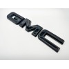 Auto Front GMC Gloss Black Matte Black OVERLAY Emblem Fit