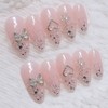 Lovely wedding handmade nail tips - short oval / 러블리