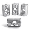 M6 (6mm x 16mm) Symmetric Furniture Barrel Nut Zinc Plated