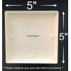 RELIGHTABLE 18 Pack LED White Vinyl 5"X5" Solar Powered Post