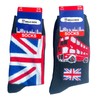 Union Jack 2 Pairs Men's Socks - London Bus &