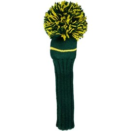 Jan Craig Headcover Handmade Headcover for Driver, Compatible with 460cc Kelly/Yellow(Masters), 2017JCKYD Size: Fits 460cc, Total Length 17 inches (excluding POM), POM Width 8 inches (W)