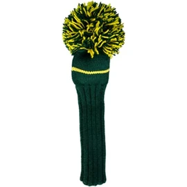 Jan Craig Headcover Handmade Headcover for Driver, Compatible with 460cc Kelly/Yellow(Masters), 2017JCKYD Size: Fits 460cc, Total Length 17 inches (excluding POM), POM Width 8 inches (W)