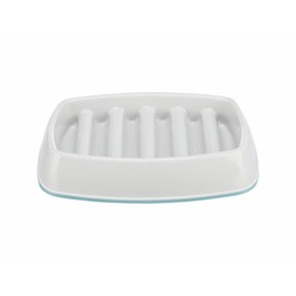 Trixie Slow Feeding Feeder, Plastic, Grey, 250ml/21x14cm, Automatic, Portion Control, Dog, Cat