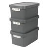 Jolie Max Plastic Storage Boxes with Lid, 3 Set of