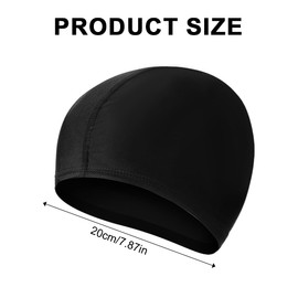 Tadipri Swimming Cap for Children Adults Pack of 2 Comfort Fabric Swimming Cap Bath Cap for Girls Boys Women Men Super Elastic No Pull Hair Swimming Caps