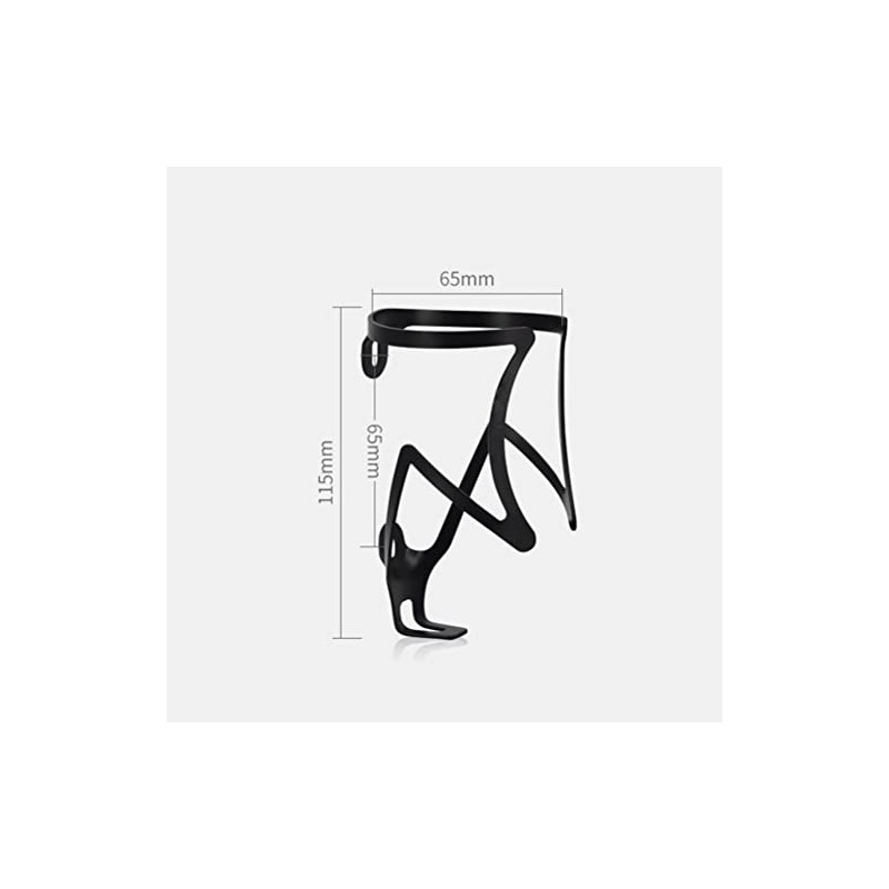 Bynccea Bicycle Bottle Holder Black Aluminium Bottle Holder for Bicycles