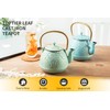 TOPTIER Japanese Teapot with Stainless Steel Infuser, Cast Iron Tea