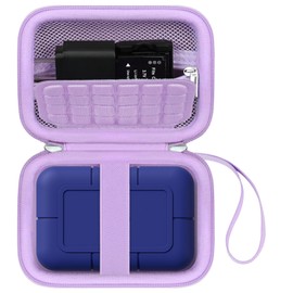 Canboc Carrying Case for LaCie Rugged SSD Pro5 2TB 4TB External Solid State Drive, Zipper Mesh Pocket fit Cable, Purple (Case Only)