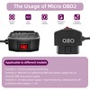 RIIEYOCA OBD2 Power Cable for Dash Cam,90 Degree Right Angle