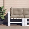 vidaXL Outdoor Pallet Cushions Set of 3 - Taupe, Comfortable,
