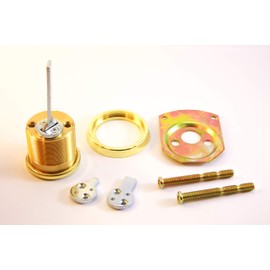 Mul-T-Lock Junior Rim & Mortise Cylinder - 2 Keys, High Security, Brass