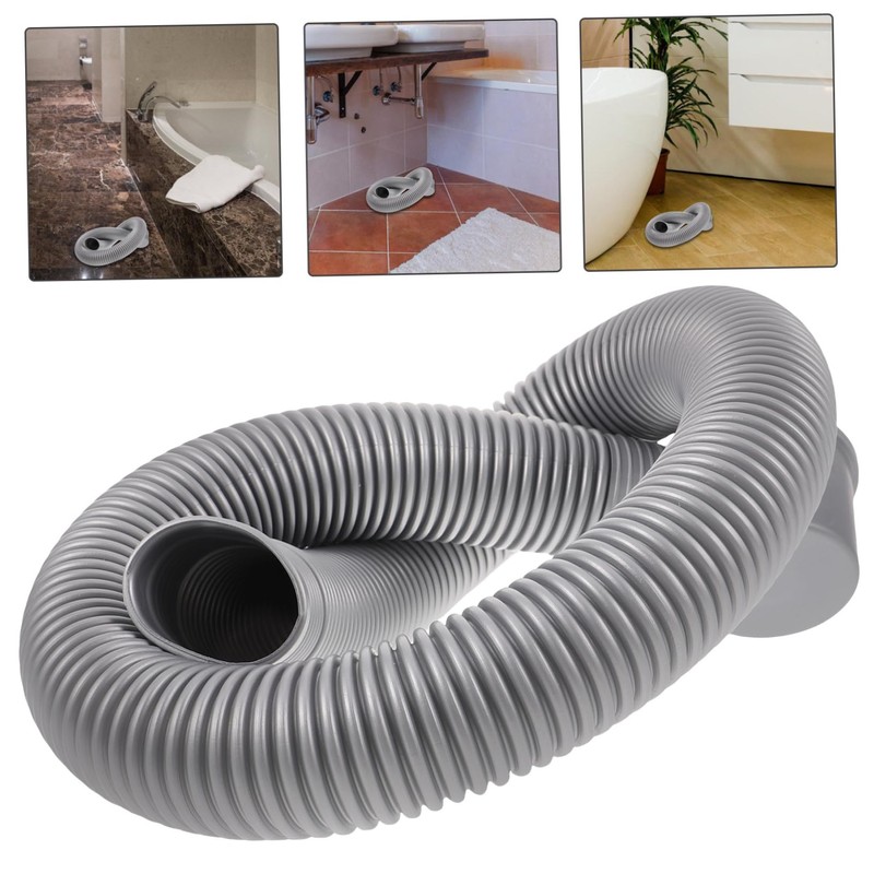 COOLHIYA Flexible Bathtub Drain Pipe Plastic Tub Drain Accessory for