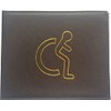 Generic Disabled Badge Holder Wallet - Brown PU Leather -