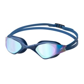 Aqua Speed Riptide Swimming Goggles for Training & Leisure, Mirrored & Anti-Fog, UV Protection & Buckle System, Microfibre & Protective Case, Riptide 10 Blue