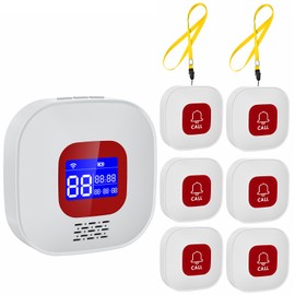 eMylo Seniors Emergency Call, Home Emergency Call, Emergency Button for Seniors, WiFi Seniors, Emergency Call Receiver x 1 + Call Button x 6, Compatible with Tuya Smart/Smart Life/Alexa (Supports