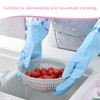 WUFGWBD 2 Pairs Of Dishwashing Gloves, 1 Apron, Household Cleaning