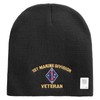 1st Marine Division Veteran Symbol Embroidered 8 Inch Solid Knit