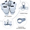 THXFUNAREA 1 x Drink Carrier with Handle, Foldable Drink Holder,