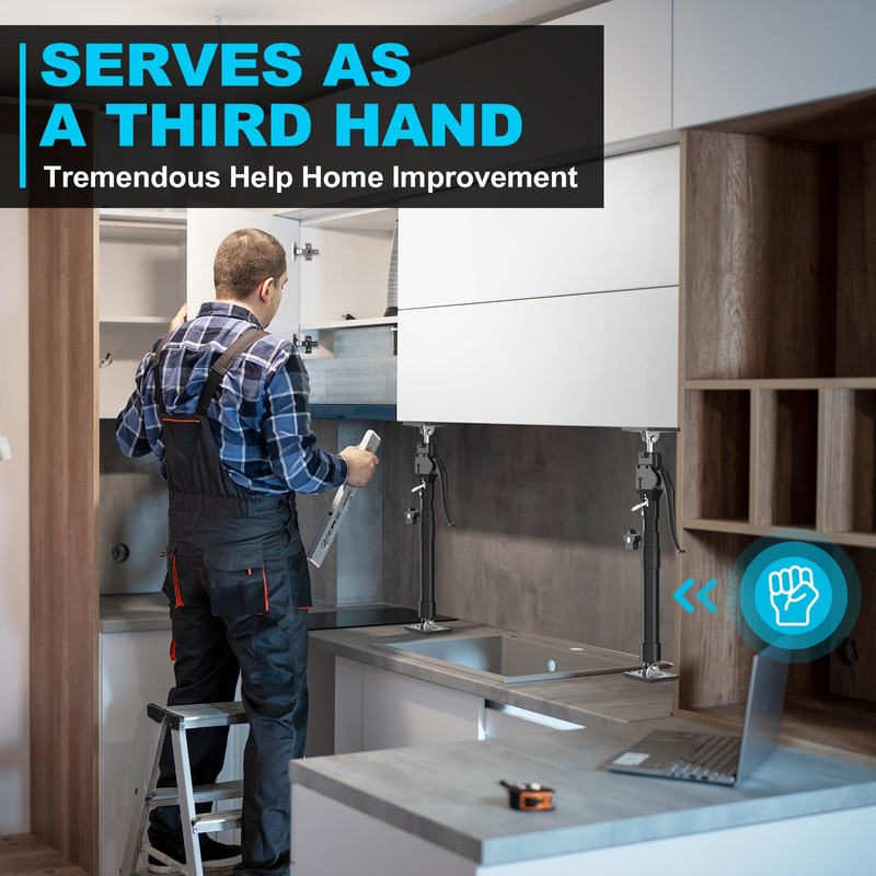 OUTIMATE Third Hand Support Pole Heavy Duty, Cabinet Jacks for
