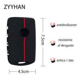 1pcs Funda de Silicona,Cubre Llaves de Llave Auto,Compatible con Mazda 3, Mazda 6, CX - 30, MX - 30, CX - 9, CX - 5, Accesorios de Automóviles (Negro 