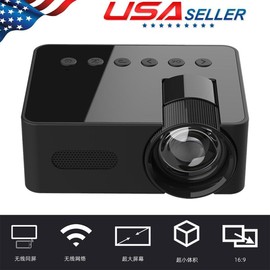 Mini LED Projector HD 1080P WIFI Home Cinema Portable Theater LCD Projector US