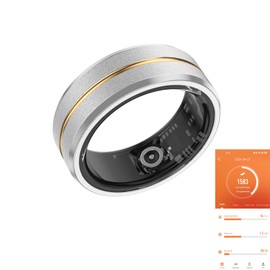 Tulbeys Smart Rings for Men & Women, Fitness Tracker Health Monitor Ring, Wearable Sleep Tracking Ring, Step Counter, Blood Oxygen, Heart Rate, Calories Burned, IP68 Waterproof Smart Ring (US 12)