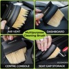 Car Seat Gap Filler Organizer with Bonus Interior Cleaning Brush-