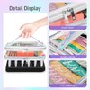 Beloving Nail Polish Organizer, Clear Double Tier Nail Storage Organizer
