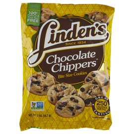 Linden's Chocolate Chip Chippers Cookies Thirty-Six 2 Ounce Bags
