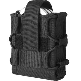 Molle Handcuff Pouch,Molle Handcuff Case for Duty Belt Vest,Adjustable Tightness to Fit Asp/Hinged/Chain/Folding Rigid Hand Cuff,Law Enforcement Accessories
