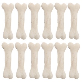 VICASKY Pack of 20 Fake Bones Large DIY Decorations with Holes Mini Dog Bone Model Simulative Skeleton Haunted House Ornaments for Mini Toys Table Decoration