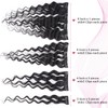 Wepwcod Deep Curly Hair Extensions Clip in Hair Extensions Real