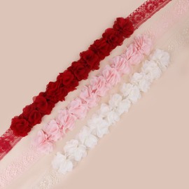 BFNAAgirl New Model Children Girl Lace Headbands Lace Flower Hairbands 2pcs Hair Accessories Gift for Children (lace-10)
