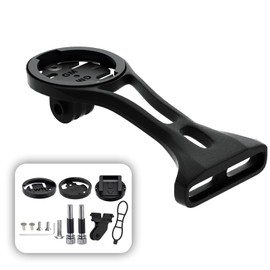 Bike Computer Mount,Garmin Out Front Bike Mount Compatible with Wahoo Elemnt,Bryton,Cateye,Sports Action Camera,Horn & Bike lights,Cycling Extended Mount Fits for 32mm Center Stem Bolts Bike Handlebar