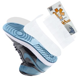 Pairamedics Sole Protectors Shoe Crease Protector for Sneakers, Self-Adhesive Crease Protectors in a Non-Slip Design, Waterproof Shoe Covers in Crystal Clear Self-Stick Pads