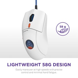 NZXT Lift 2 Starfield | Lightweight Symmetrical Wired Gaming Mouse | Lightweight 58 g Design | 8K Polling Rate | Optical Switches | 26K DPI Optical Sensor | 100% PTFE Feet | Starfield Design