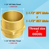 Fire Hydrant Hose Adapter, 1-1/2" NPT x 1-1/2" NST (NH)