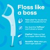 Plackers Twin Line Dental Floss Picks, Dual-Line Tuffloss, Easy Storage,