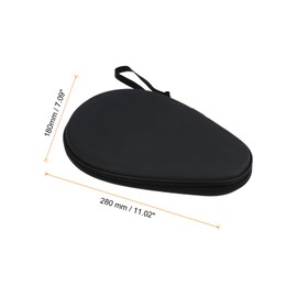 PATIKIL Table Tennis Racket Case, Ping Pong Paddle Case Hard Cover Container Bag Gourd Shape for Sports Accessories, Black