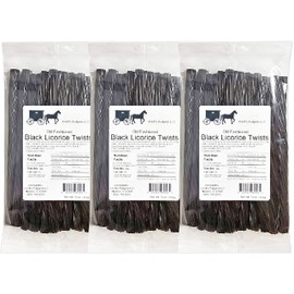 Arndts Fudgery Amish Licorice Twists - Three 16 Oz Pkgs - Black