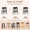 PU Leather Bar Stool Covers Rectangular, 100% Waterproof Stool Covers