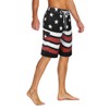 Men's Colortful Striped Swim Trunks Beach Board Shorts with Lining