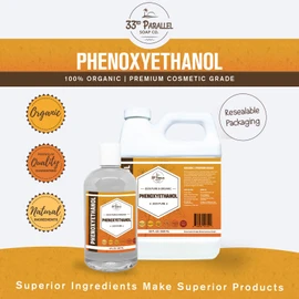 PHENOXYETHANOL Preservative Liquid (8 oz) Paraben-Free; Formaldehyde-Free; Water & Oil Soluble | Suitable for Soap Making, Lotions, Conditioners, Creams | Keeps Products Fresh & Safe | 8 Ounces