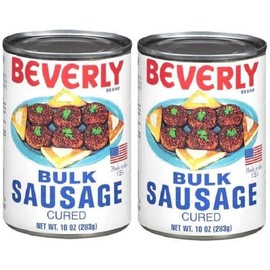 2 pack of Cured Bulk Sausage 10oz Cans by Beverly